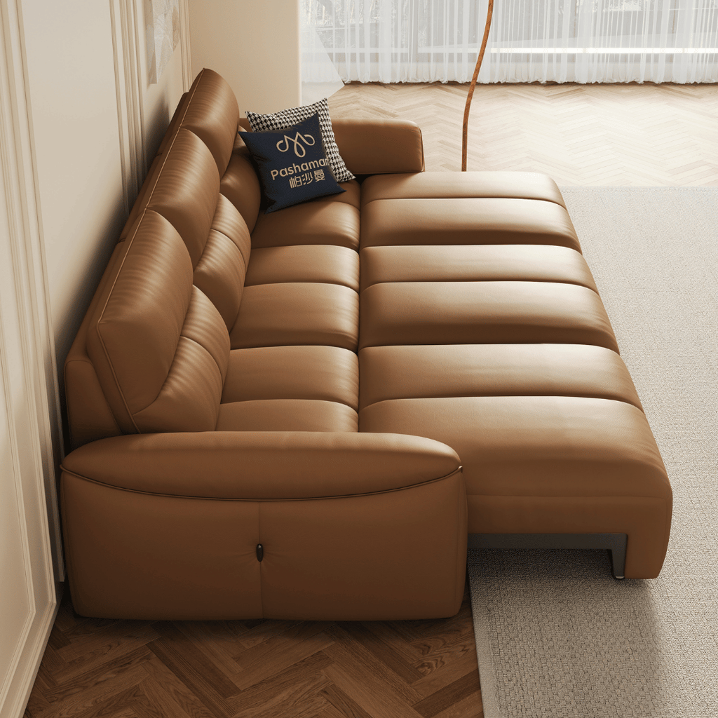 Ginny Leather Electric Sofa Bed by Esteller