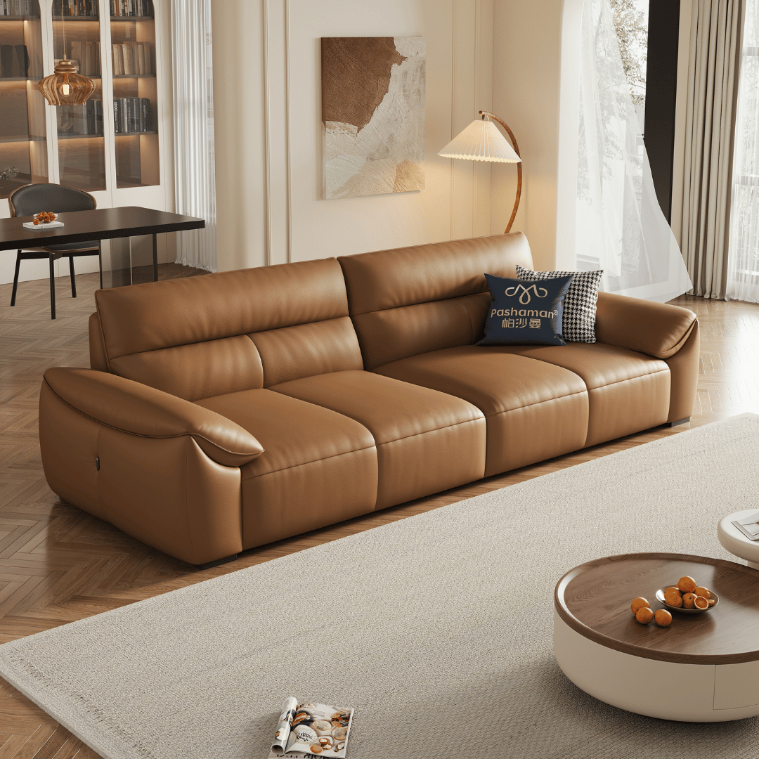 Ginny Leather Electric Sofa Bed by Esteller