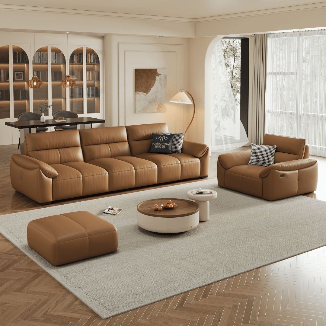 Ginny Leather Electric Sofa Bed by Esteller