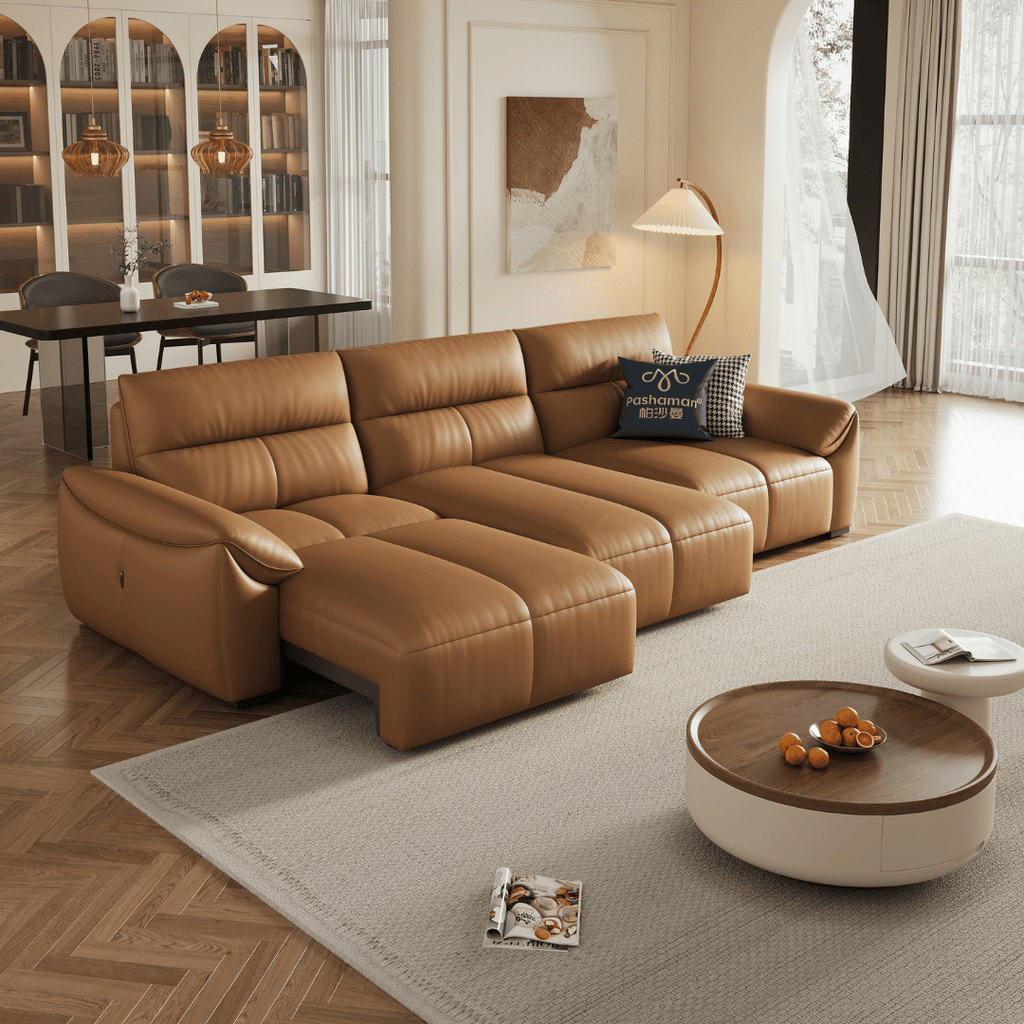 Ginny Leather Electric Sofa Bed by Esteller