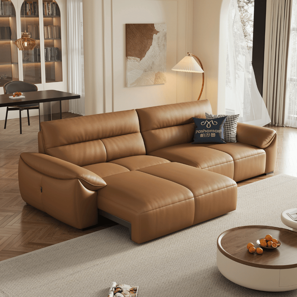 Ginny Leather Electric Sofa Bed by Esteller