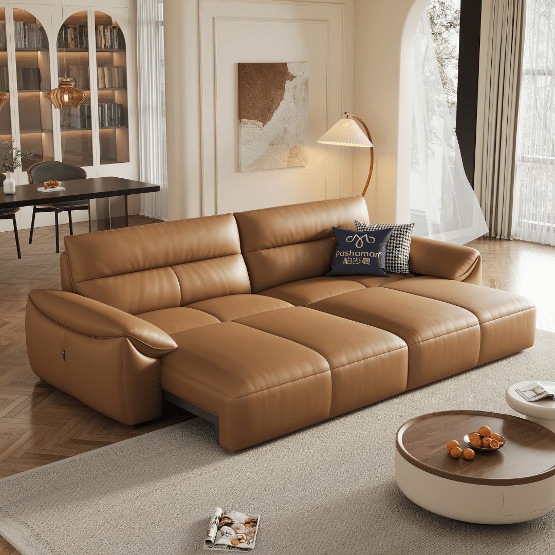 Ginny Leather Electric Sofa Bed by Esteller