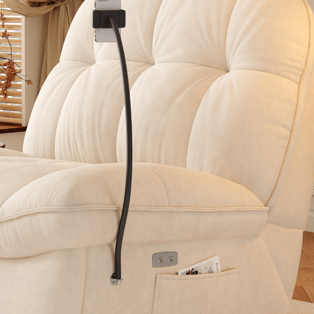 Gillian Fabric Recliner Armchair Sofa by Esteller