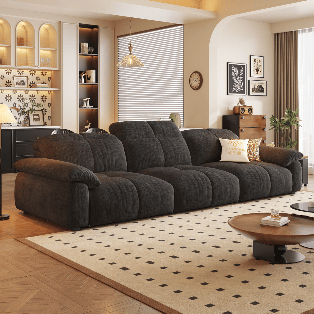 Wriggs Fabric Electric Sofa Bed by Esteller (Water Repellent & App + Remote Control)