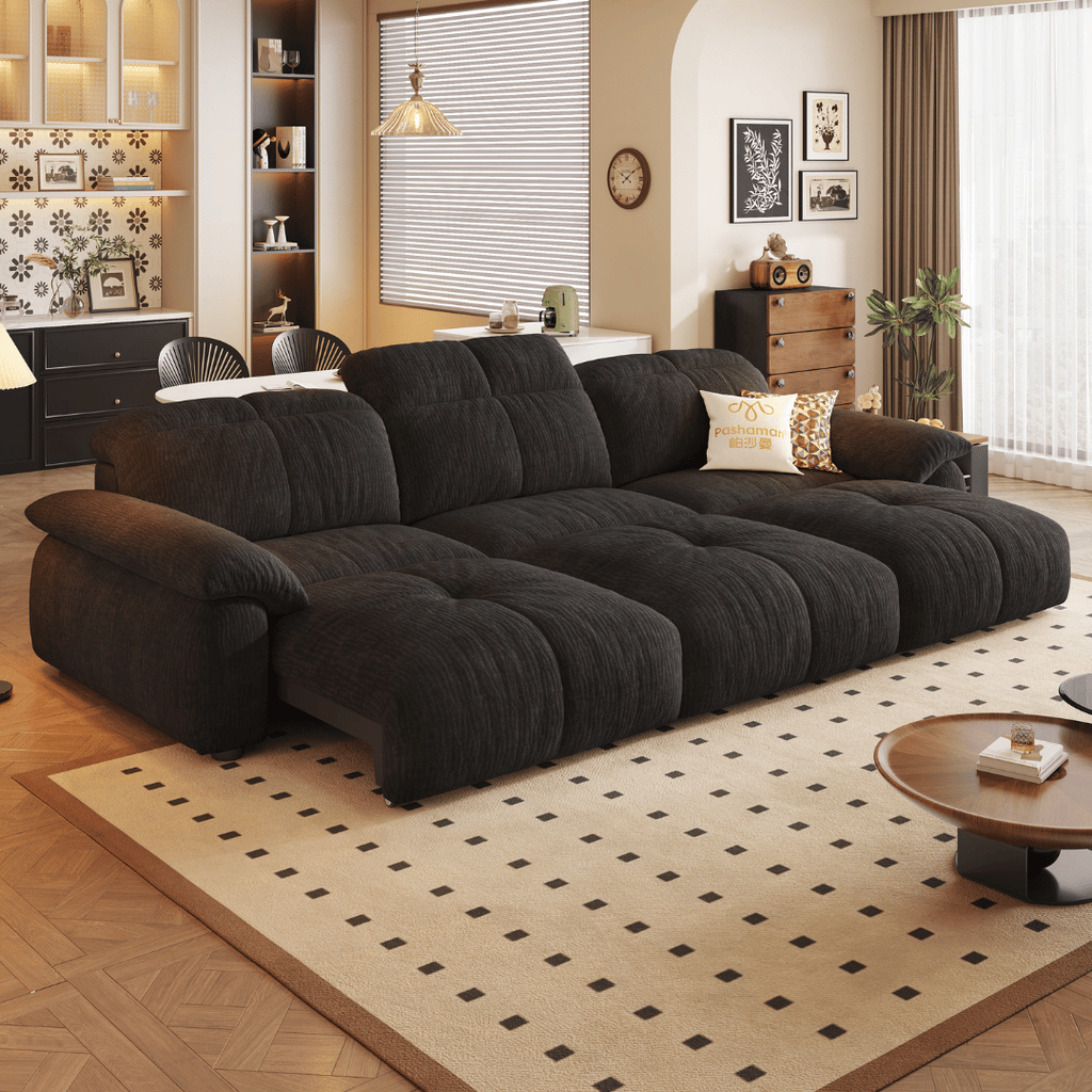 Wriggs Fabric Electric Sofa Bed by Esteller (Water Repellent & App + Remote Control)