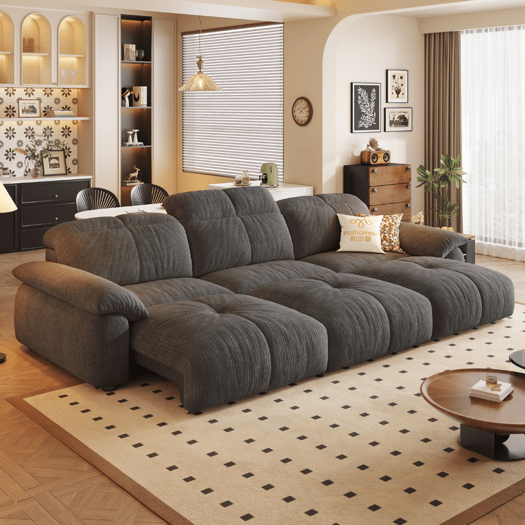 Wriggs Fabric Electric Sofa Bed by Esteller (Water Repellent & App + Remote Control)
