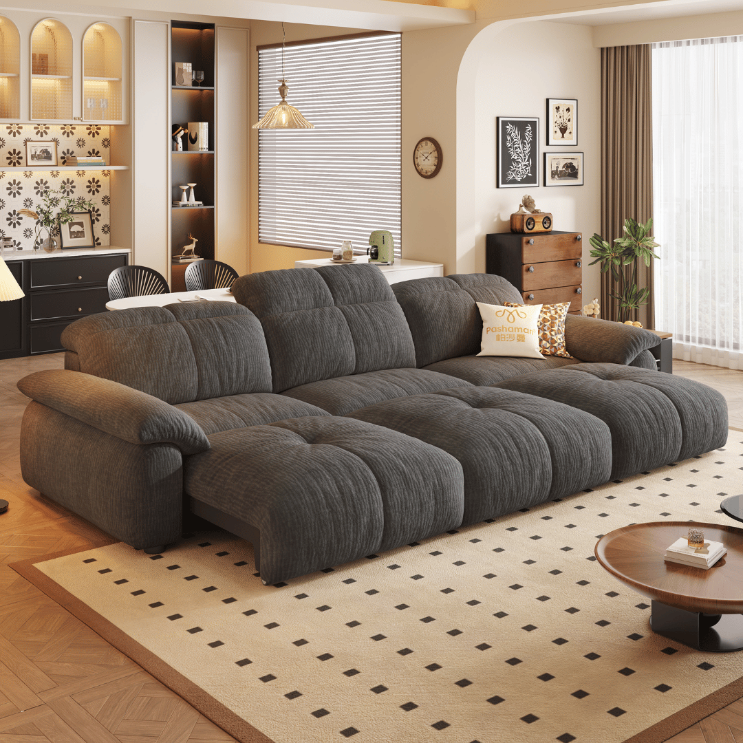 Wriggs Fabric Electric Sofa Bed by Esteller (Water Repellent & App + Remote Control)