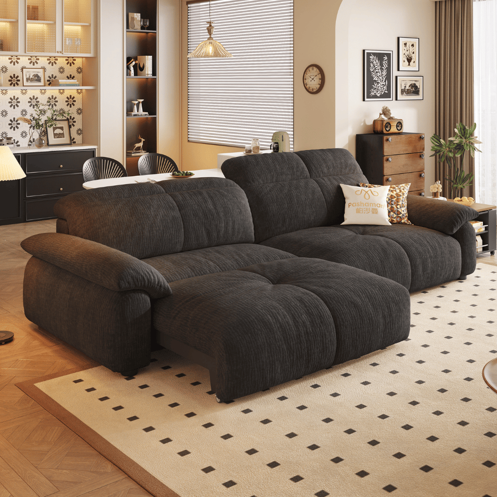 Wriggs Fabric Electric Sofa Bed by Esteller (Water Repellent & App + Remote Control)