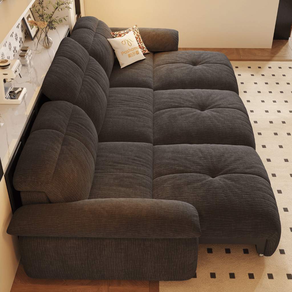 Wriggs Fabric Electric Sofa Bed by Esteller (Water Repellent & App + Remote Control)