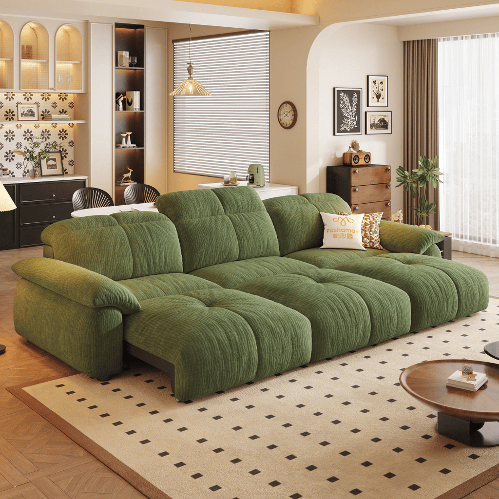 Wriggs Fabric Electric Sofa Bed by Esteller (Water Repellent & App + Remote Control)