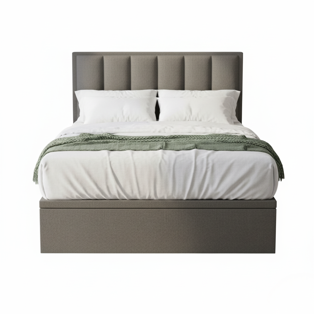 Penny Fabric Storage Bed Frame