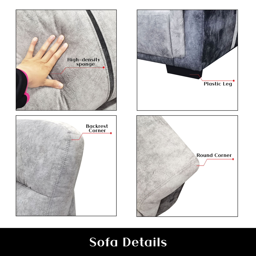 Clyra Fabric Sofa by Esteller (Pet Friendly & Easy Clean)