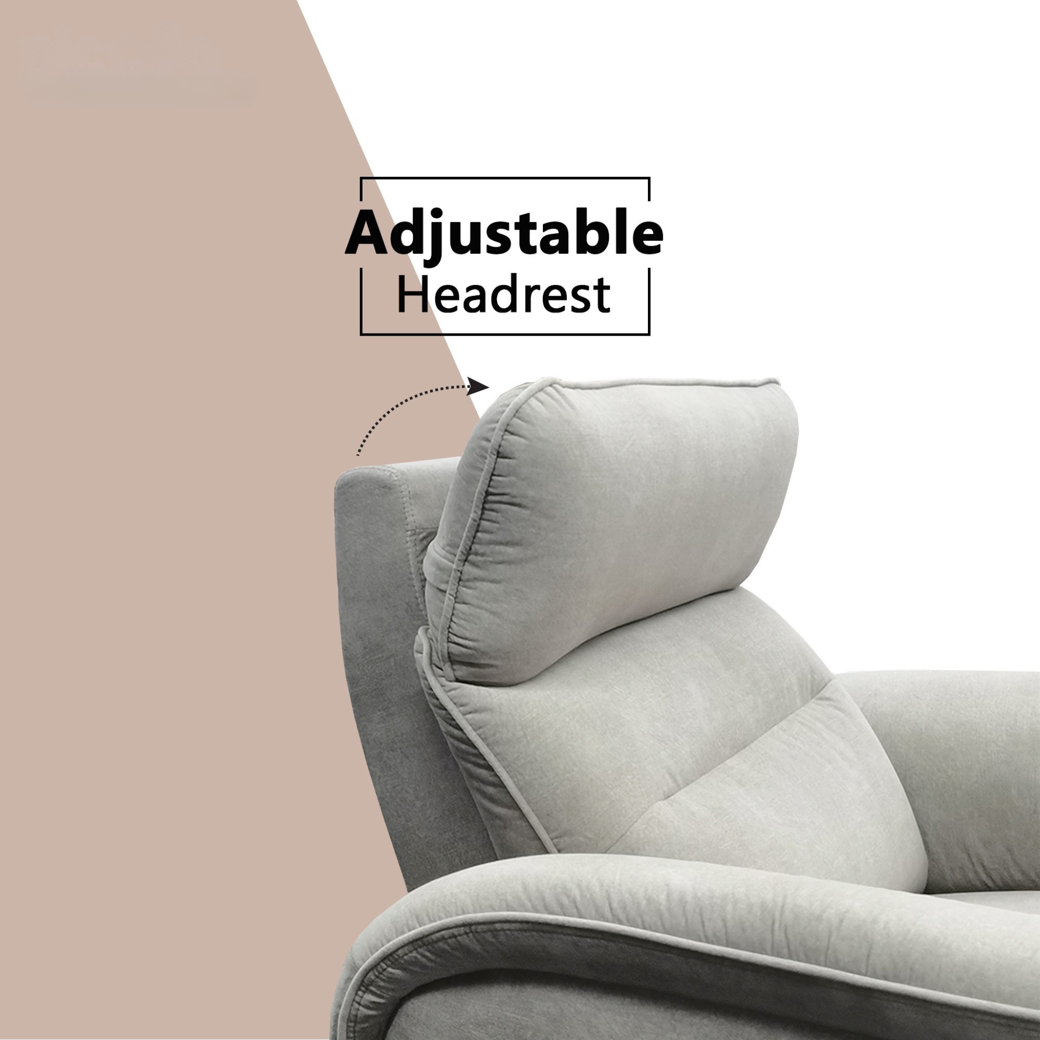 Xyvon Fabric Recliner Sofa by Esteller (Pet Friendly & Easy Clean)