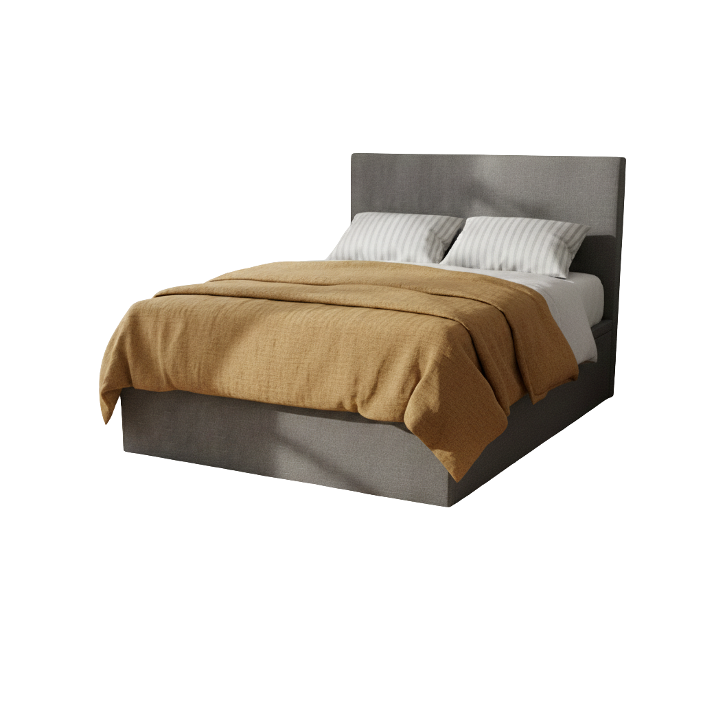 Devonne Grey Fabric Storage Bed (Pet Friendly & Water Repellent)