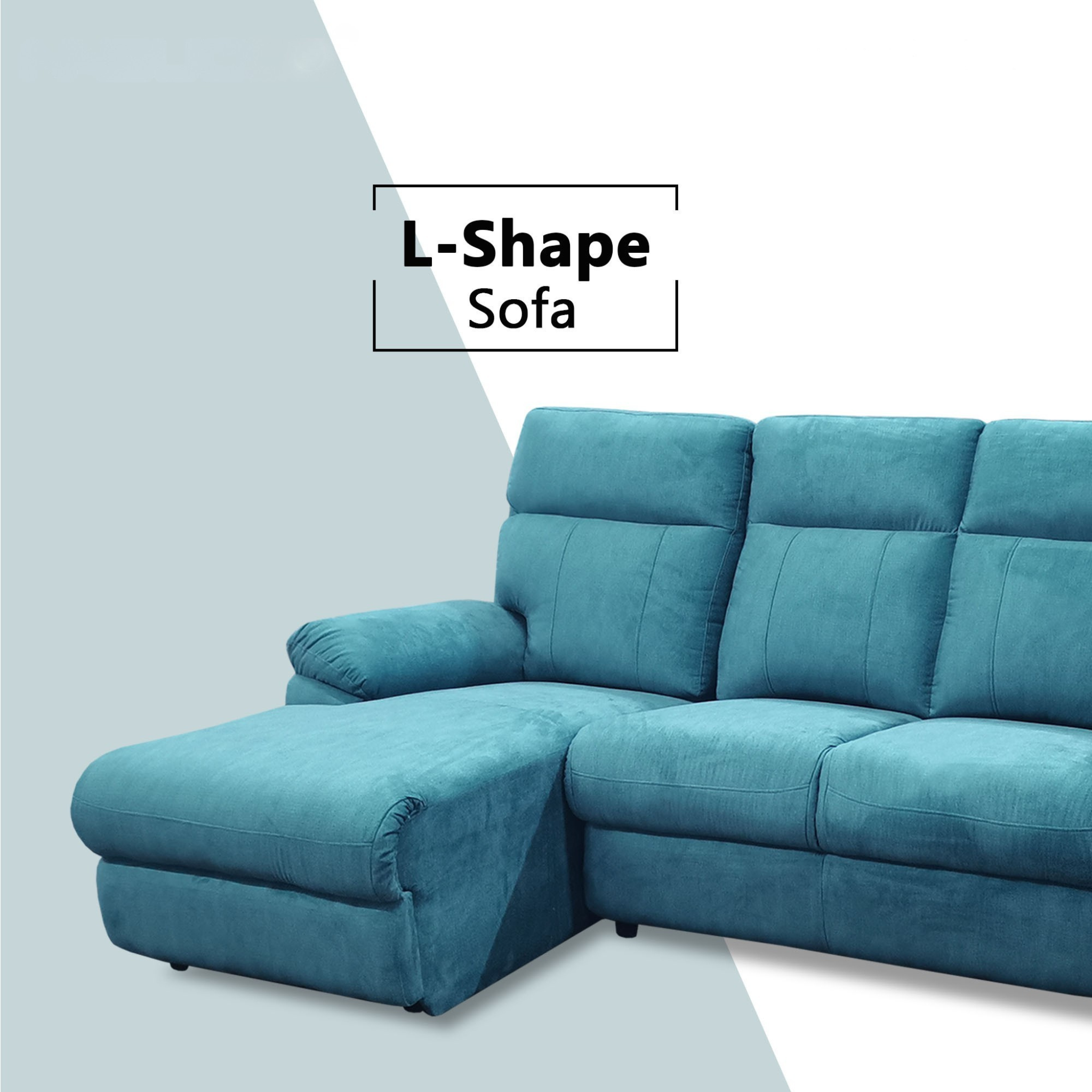 Elvaris Fabric L-Shaped Sofa by Esteller (Pet Friendly & Easy Clean)