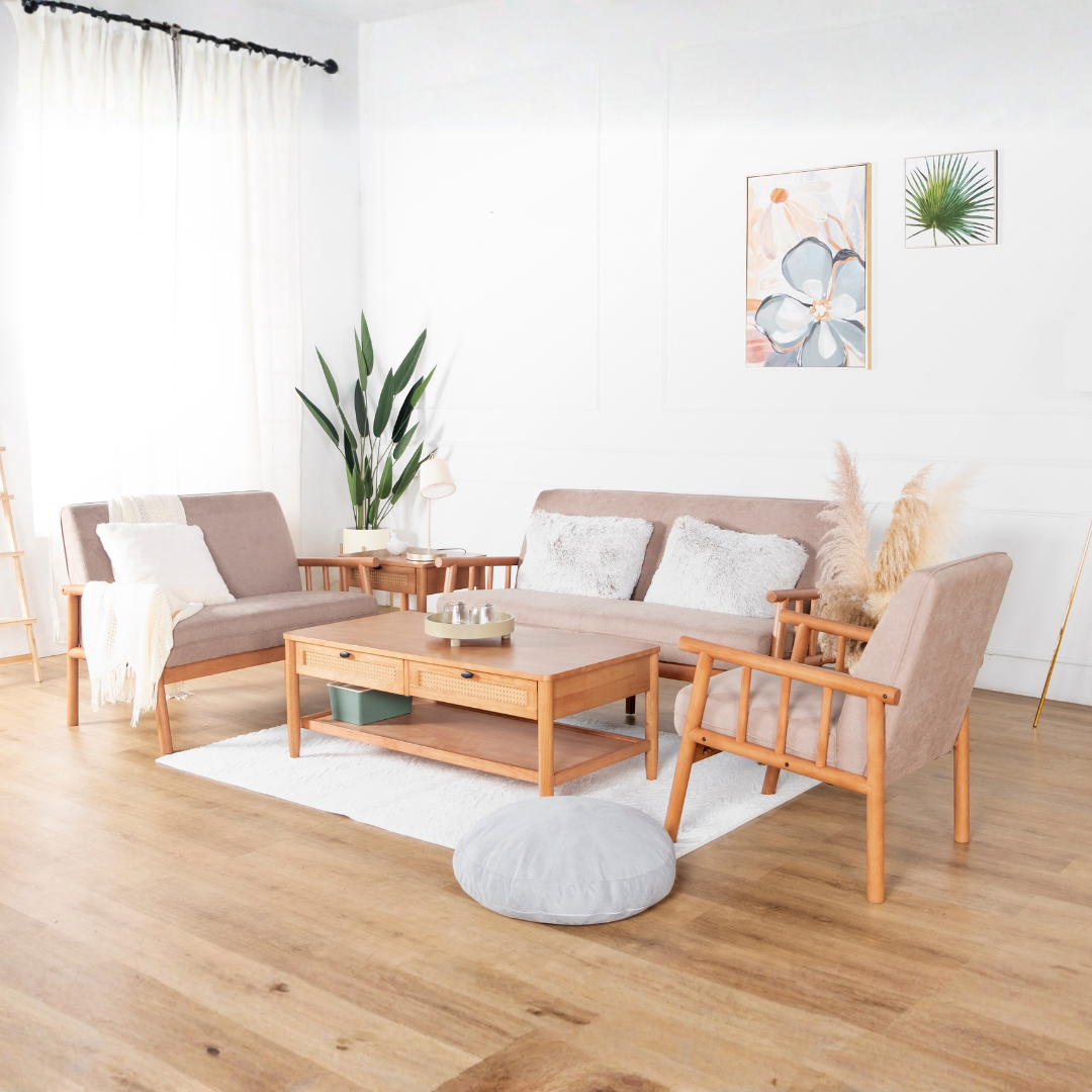 Qubine Wooden Sofa