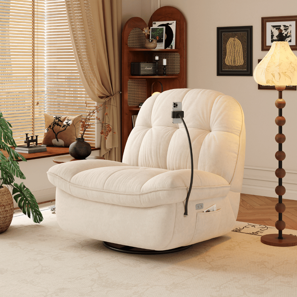 Gillian Fabric Recliner Armchair Sofa by Esteller