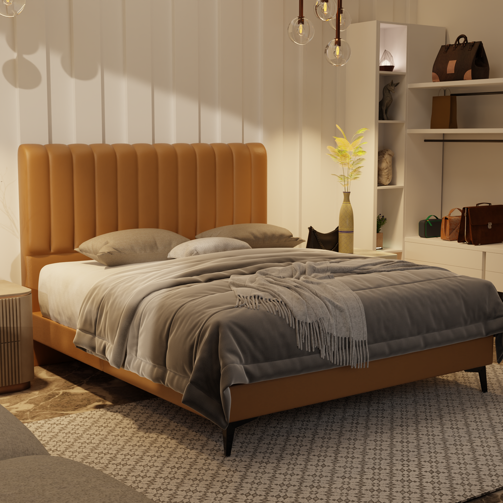 Delane Genuine Leather Divan Bed Frame by Esteller