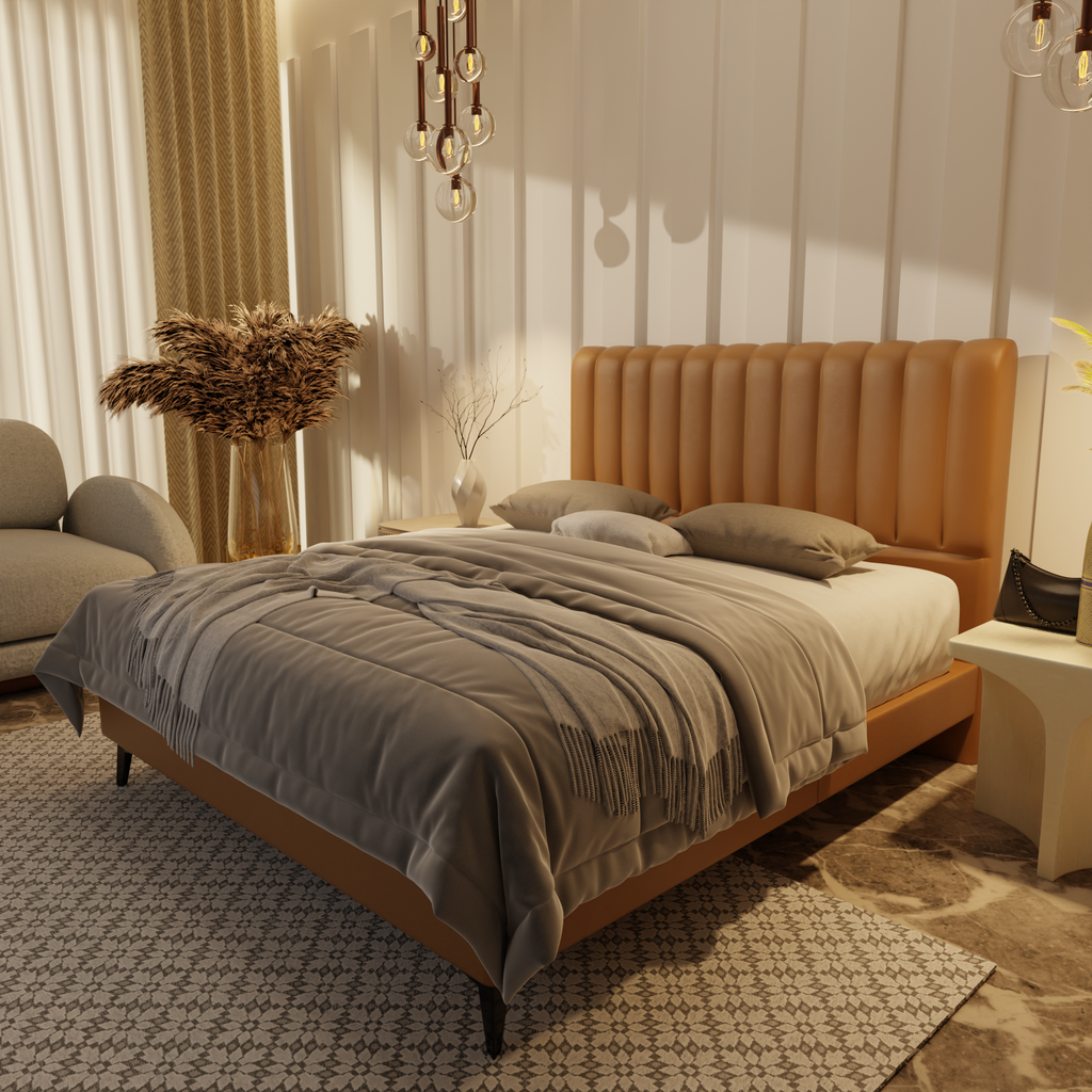 Delane Genuine Leather Divan Bed Frame by Esteller