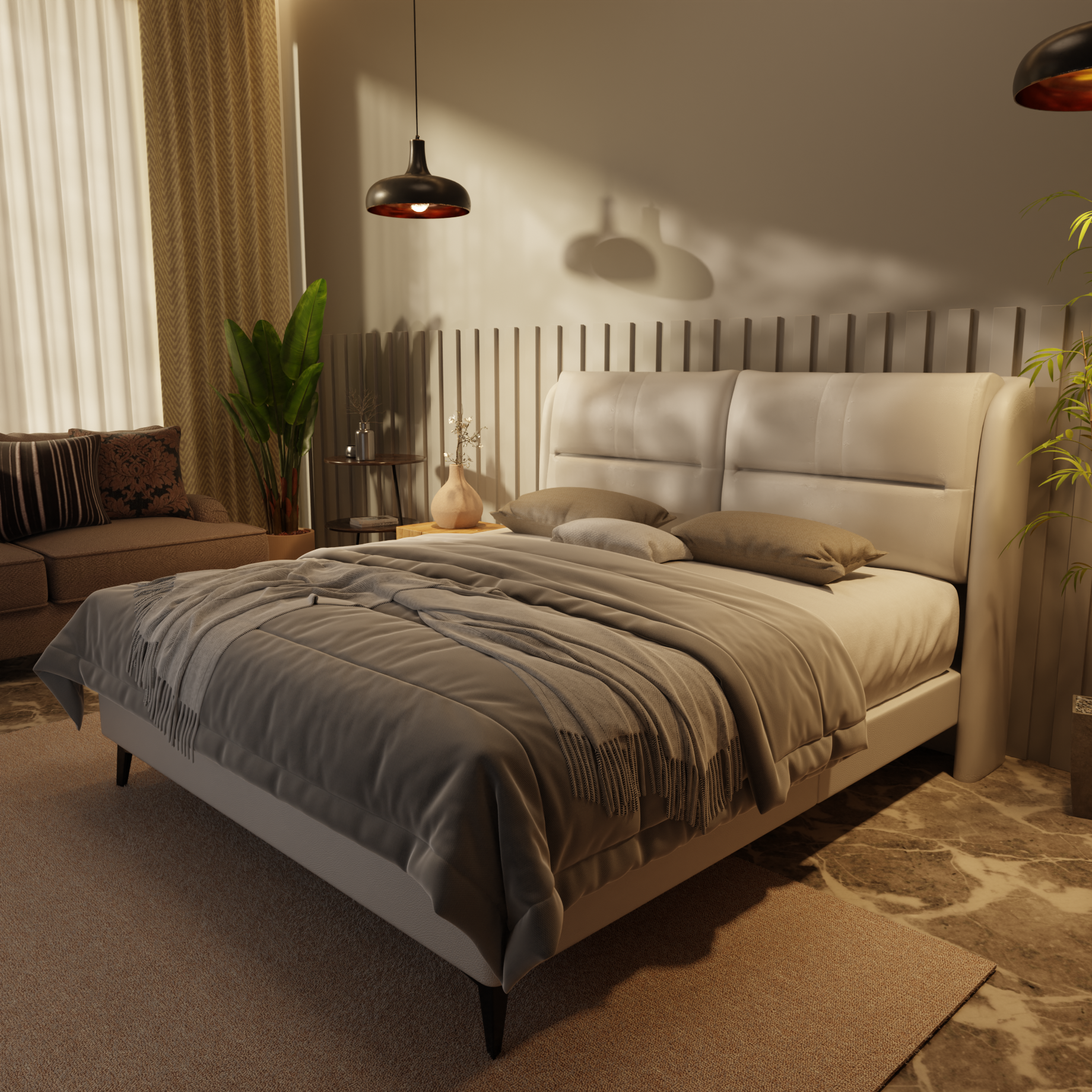 Linqe Genuine Leather Divan Bed Frame by Esteller