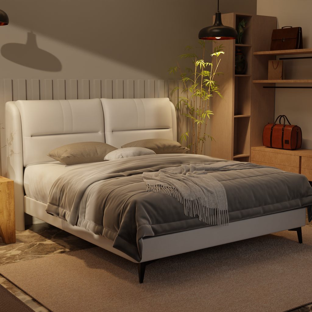 Linqe Genuine Leather Divan Bed Frame by Esteller