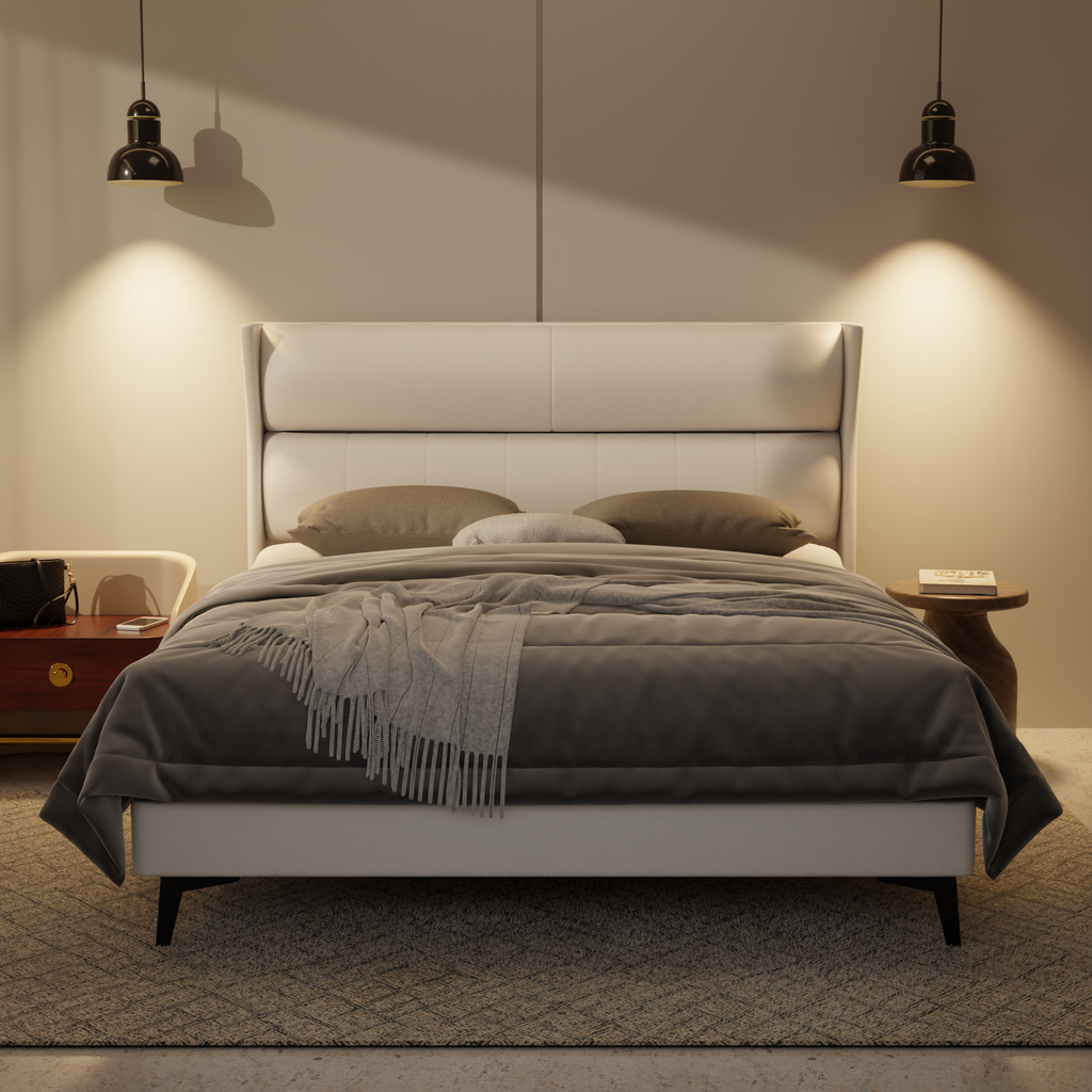 Kimble Genuine Leather Divan Bed Frame by Esteller