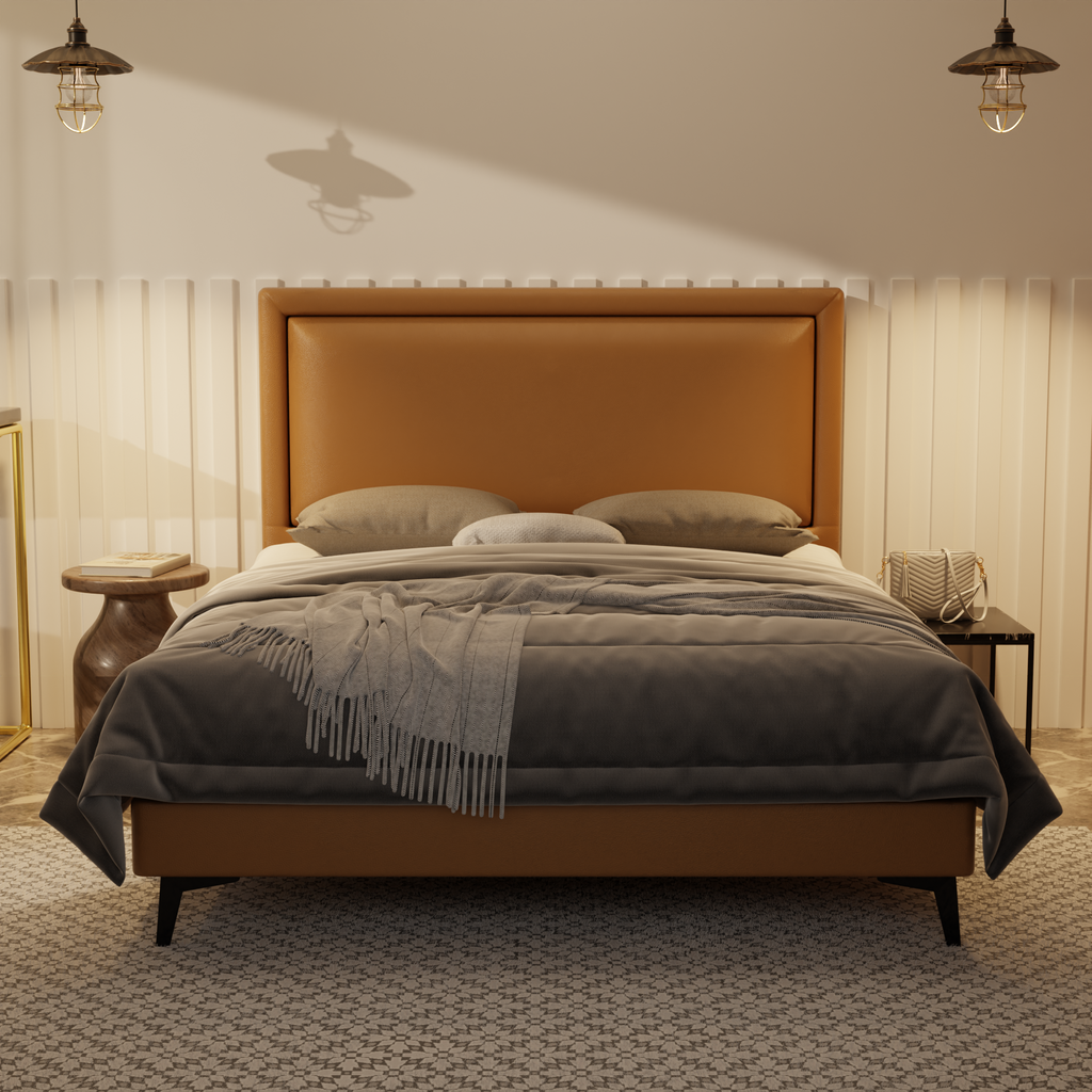 Jinny Genuine Leather Divan Bed Frame by Esteller