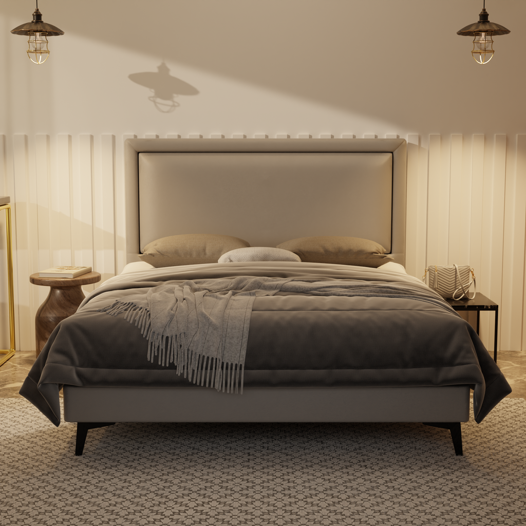 Jinny Genuine Leather Divan Bed Frame by Esteller