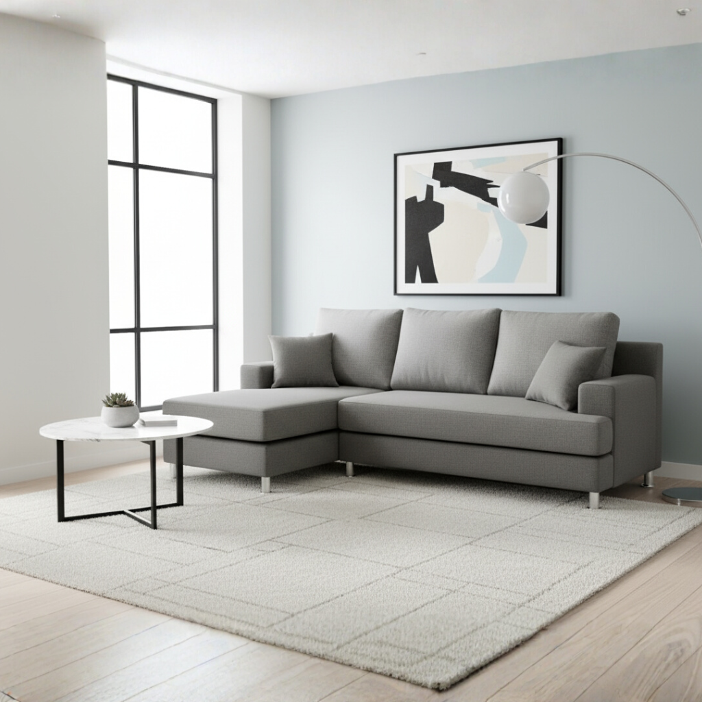 Aurora Fabric L-Shape Sofa (Water Repellent)