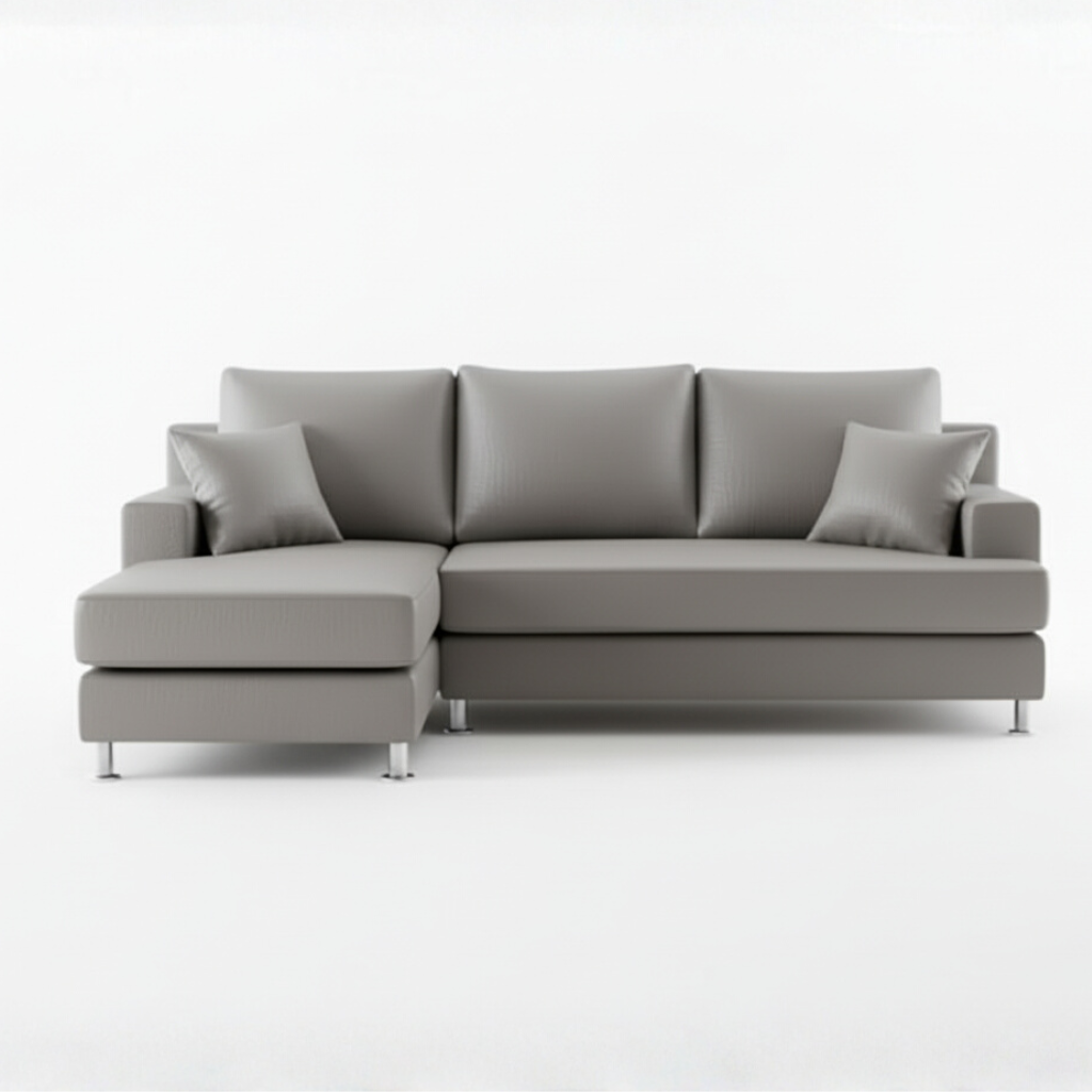Aurora Faux Leather L-Shape Sofa