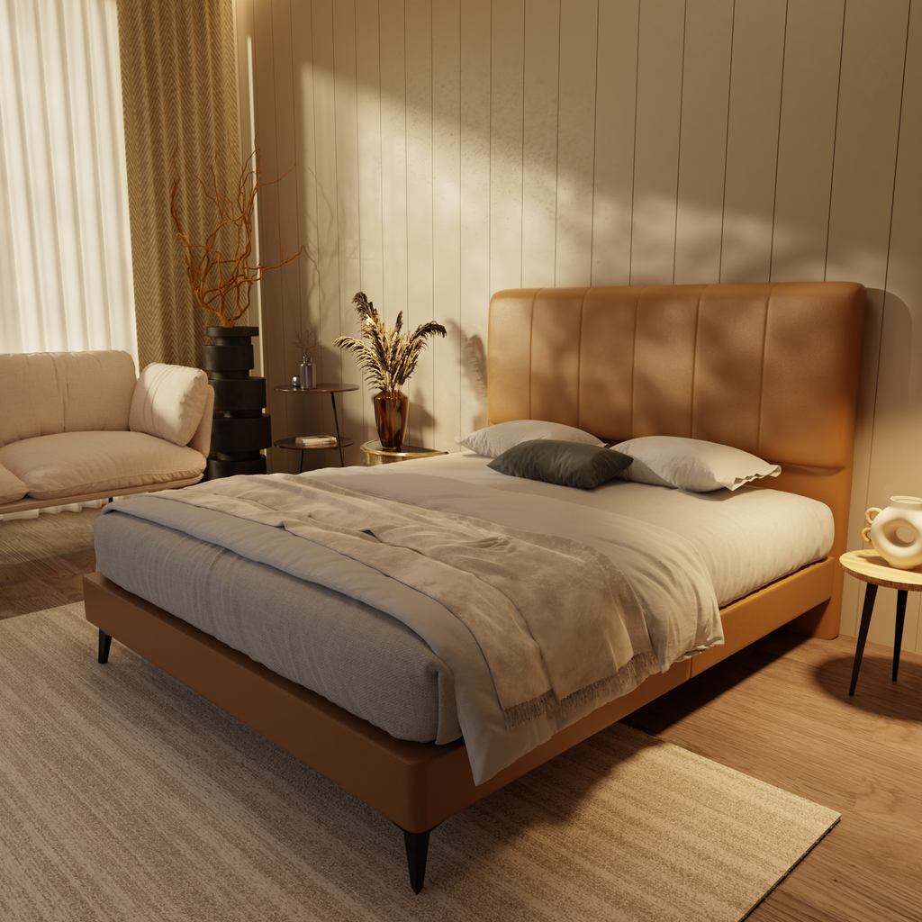 Joane Genuine Leather Divan Bed Frame by Esteller