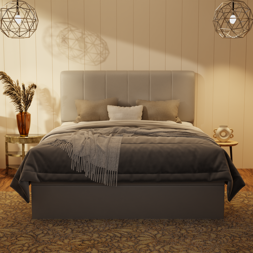 Joane Genuine Leather Storage Bed (Gas Lift) by Esteller