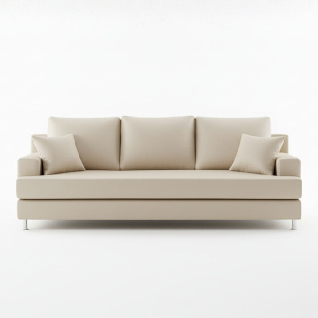 Berton Faux Leather Sofa