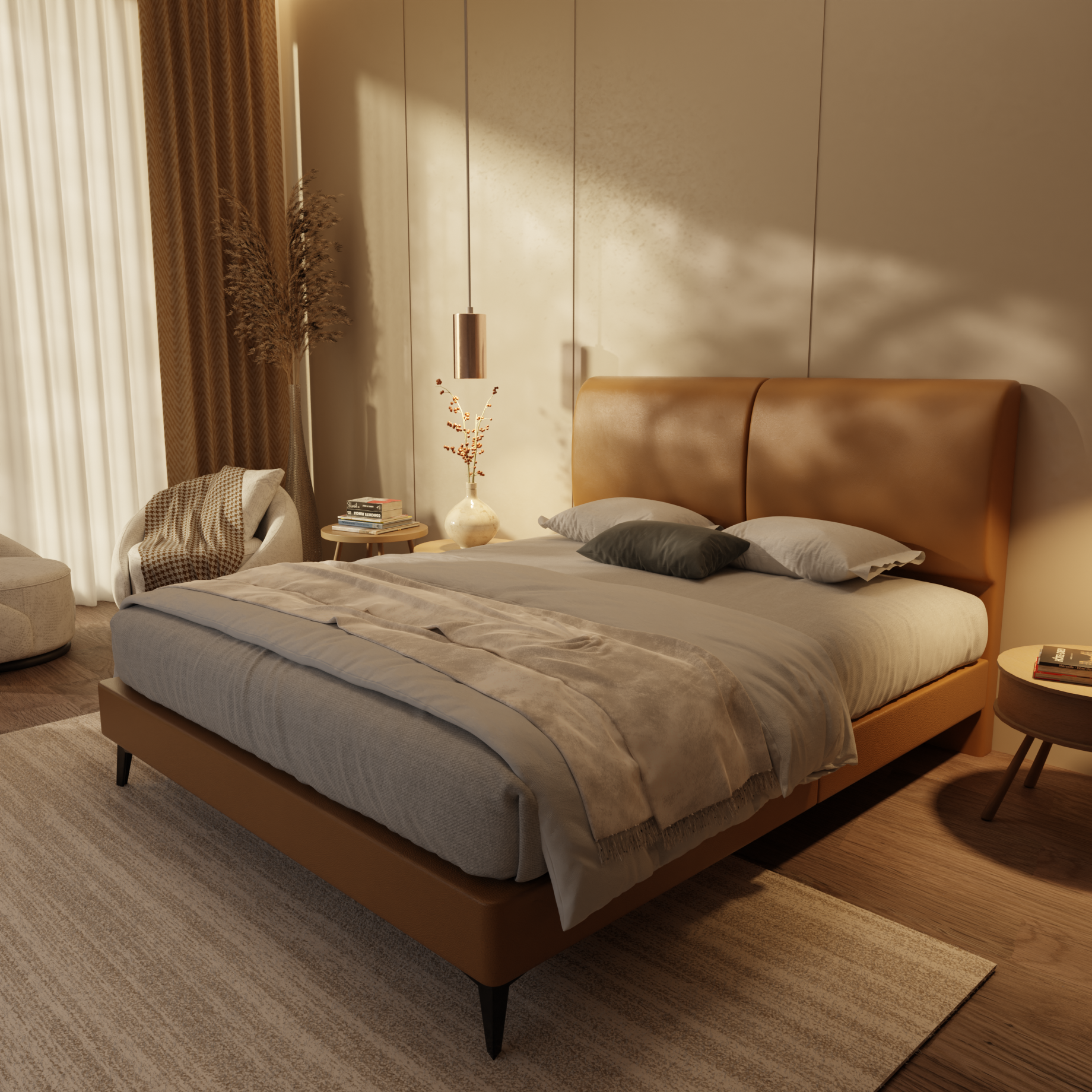 Gretelle Genuine Leather Divan Bed Frame by Esteller