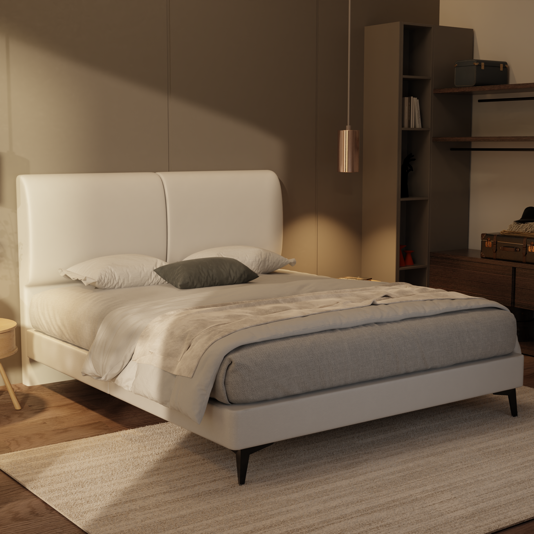 Gretelle Genuine Leather Divan Bed Frame by Esteller