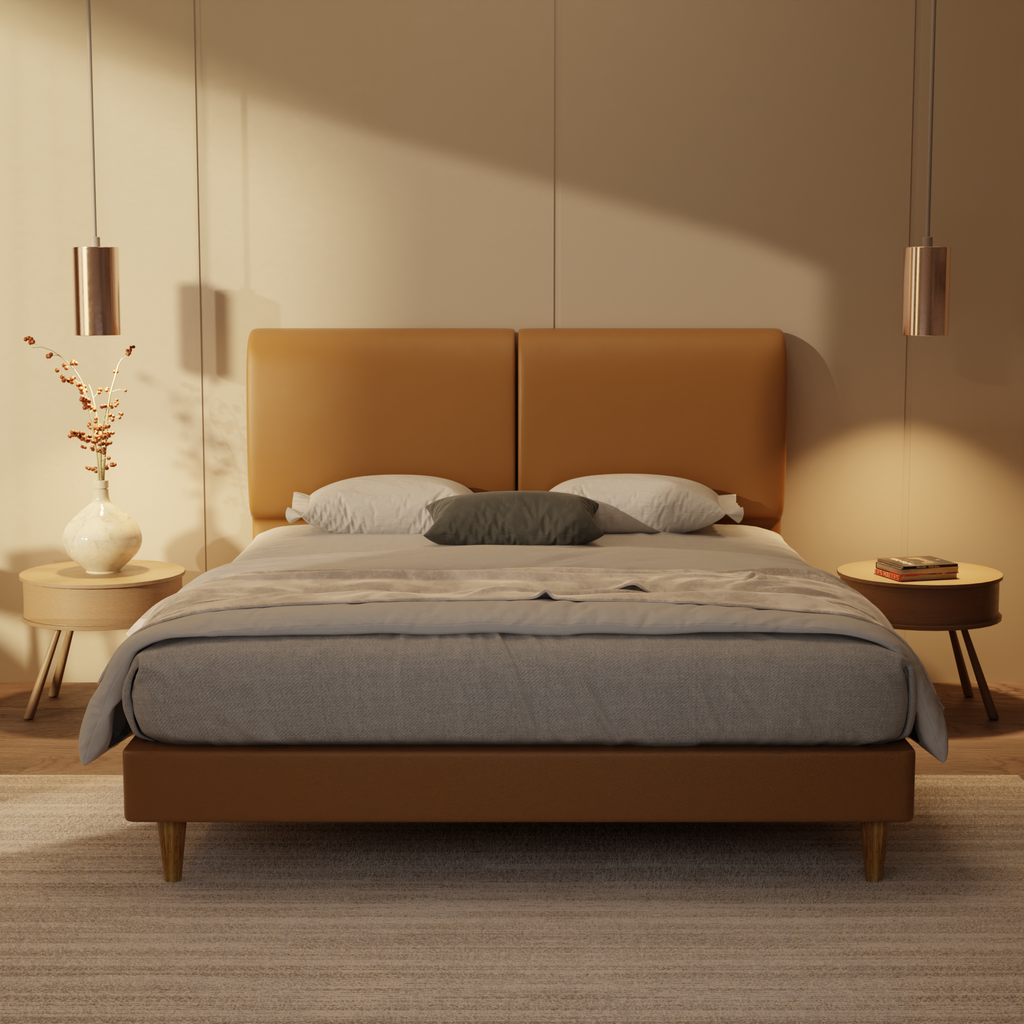Sloane Genuine Leather Divan Bed Frame