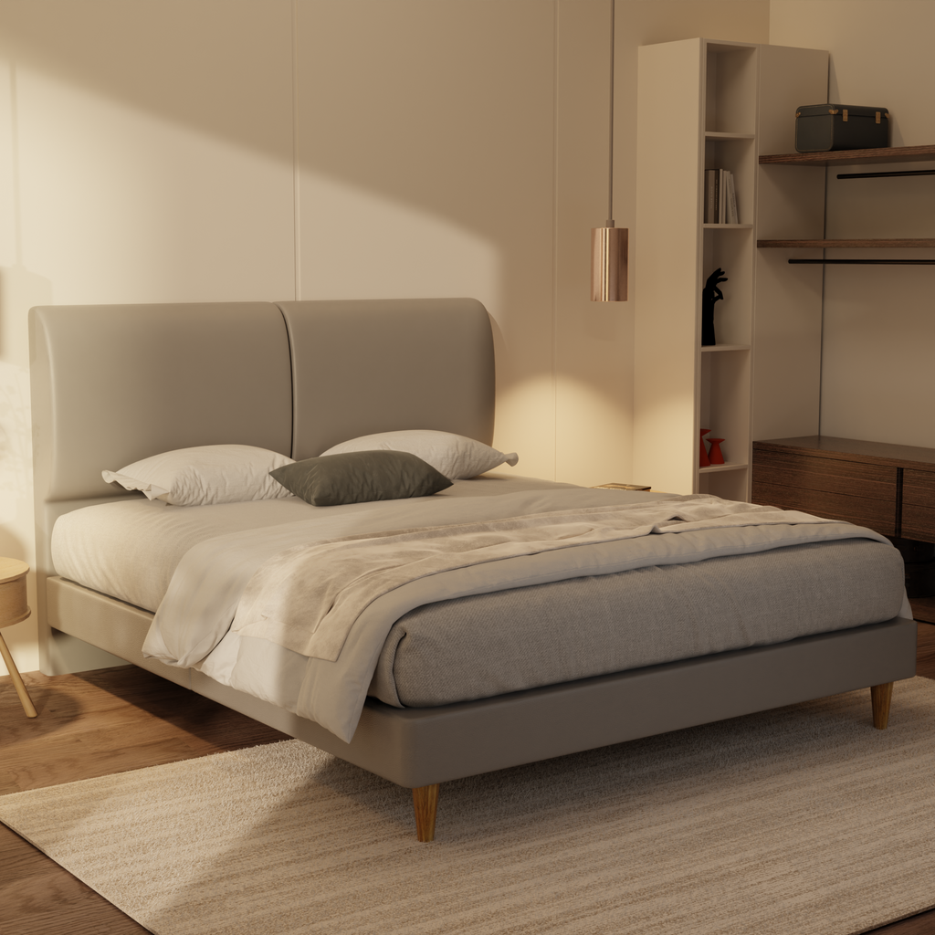 Sloane Genuine Leather Divan Bed Frame