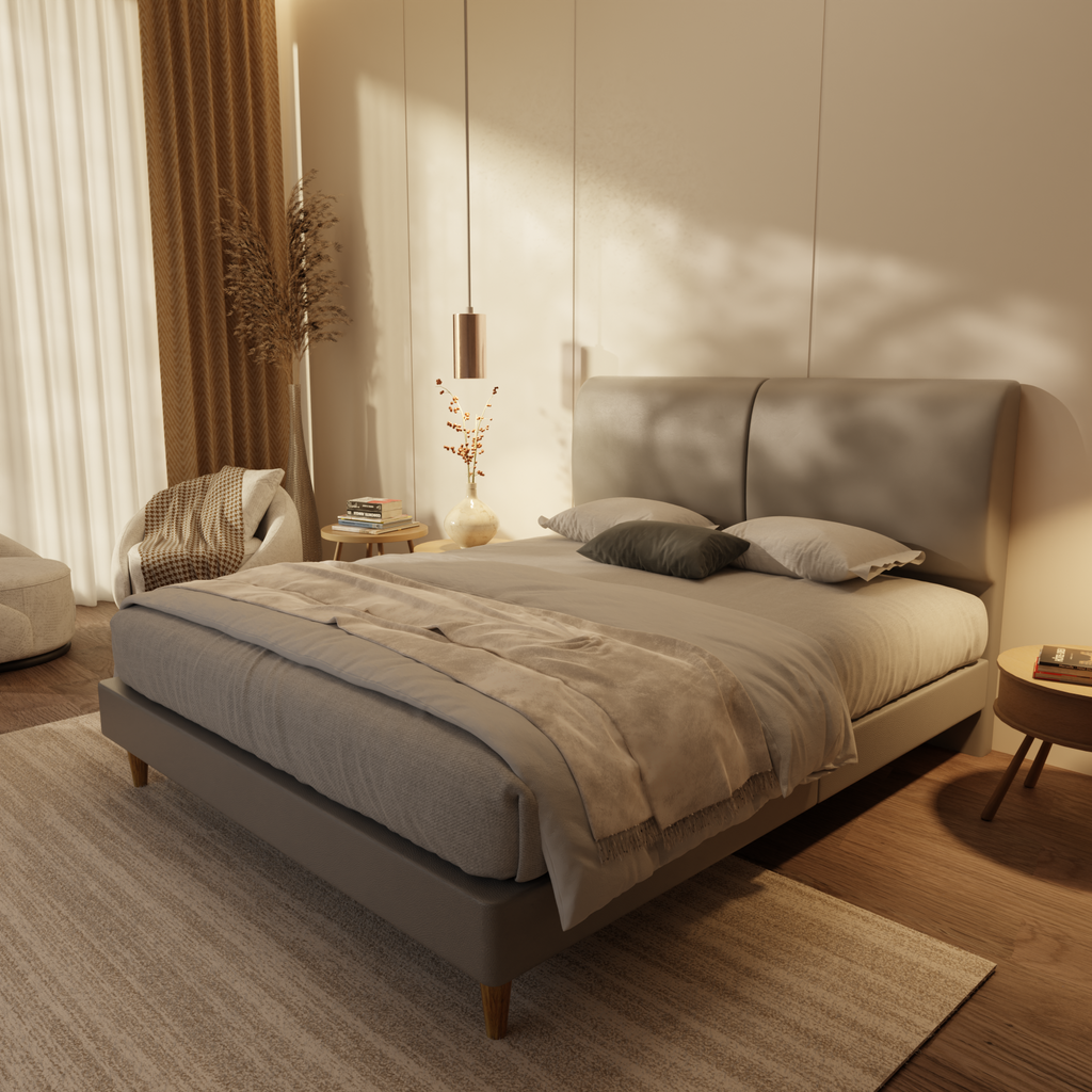 Sloane Genuine Leather Divan Bed Frame