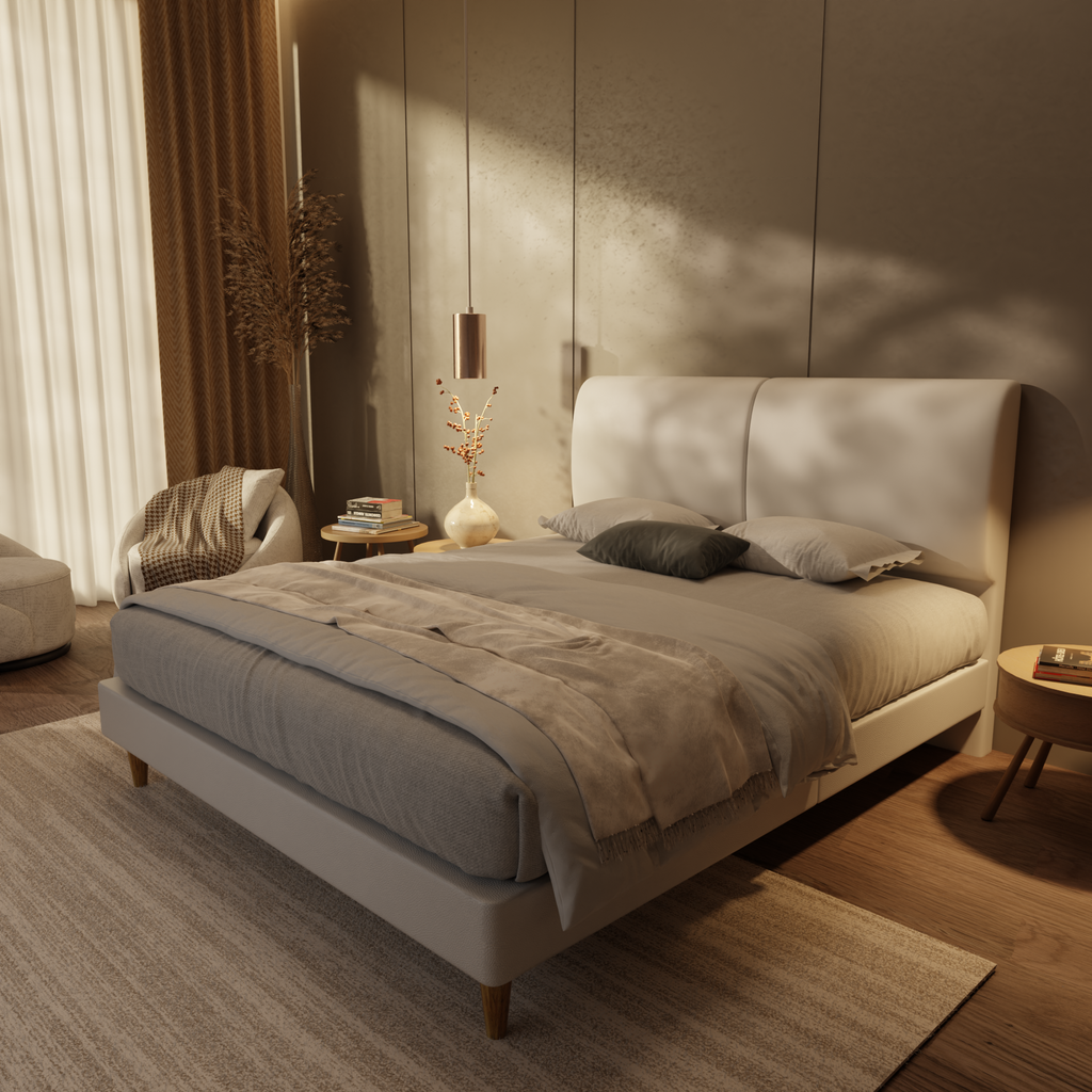 Sloane Genuine Leather Divan Bed Frame