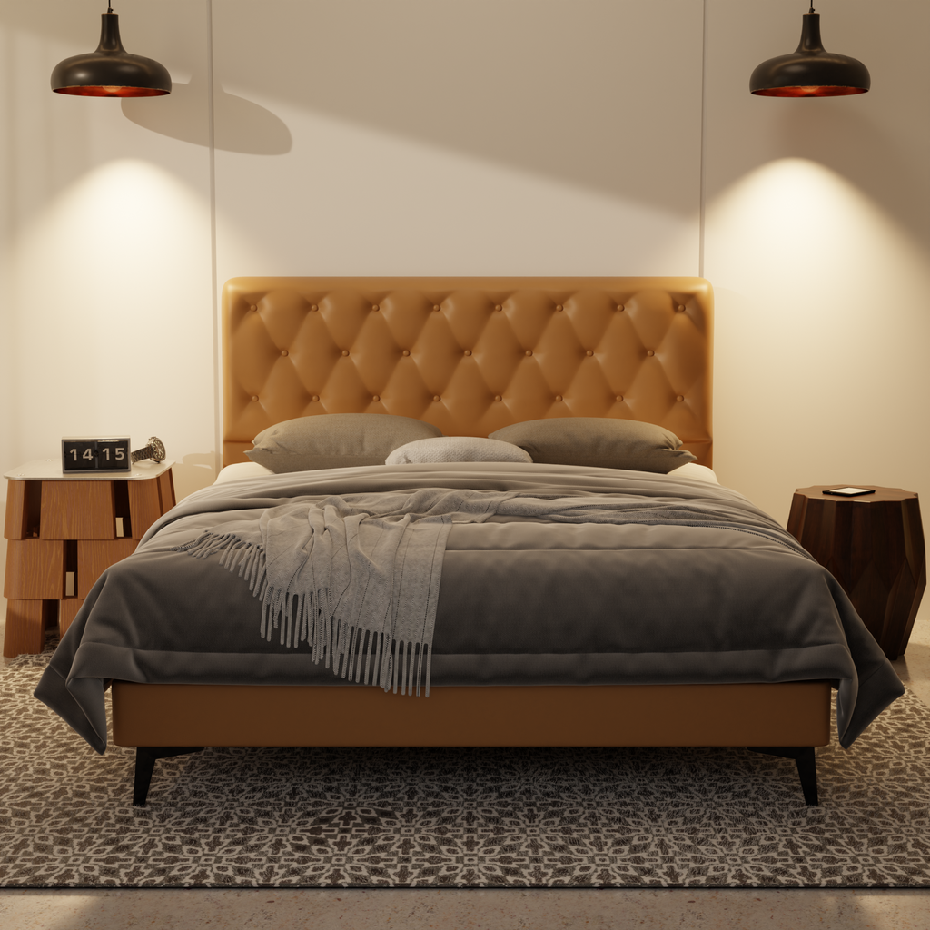 Wimble Genuine Leather Divan Bed Frame by Esteller