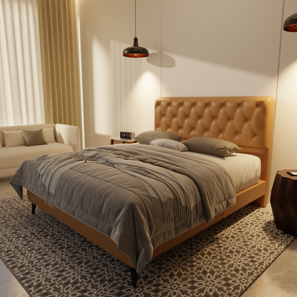 Wimble Genuine Leather Divan Bed Frame by Esteller
