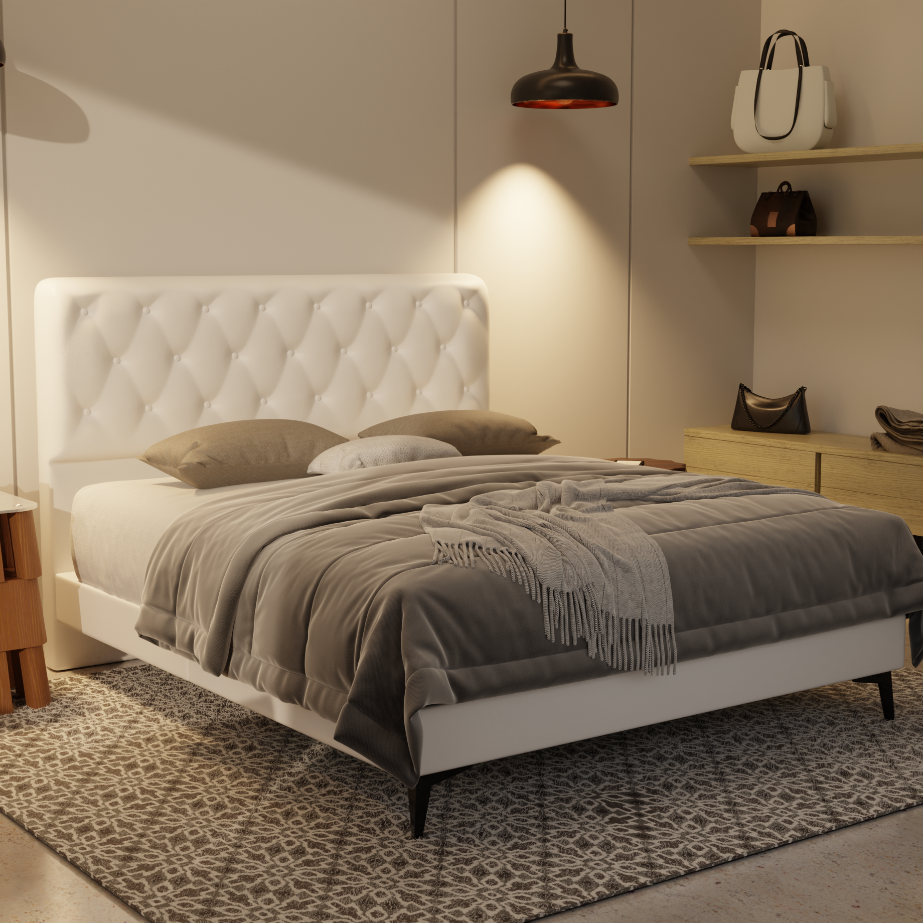 Wimble Genuine Leather Divan Bed Frame by Esteller