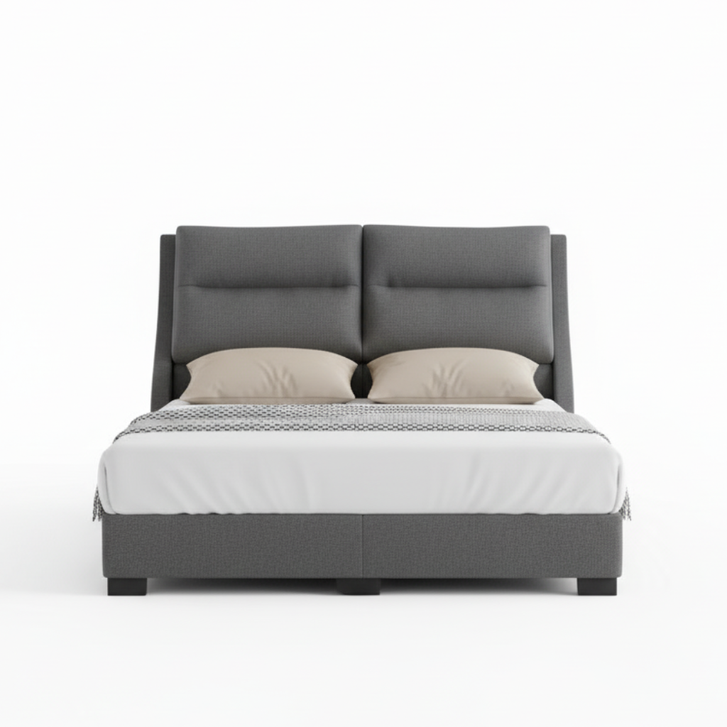 Pansy Grey Fabric Bed Frame (Water Repellent)
