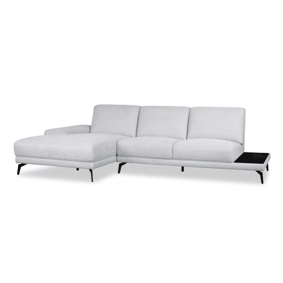 Aldo Fabric L-Shaped Sofa (Water Repellent & Pet Friendly)