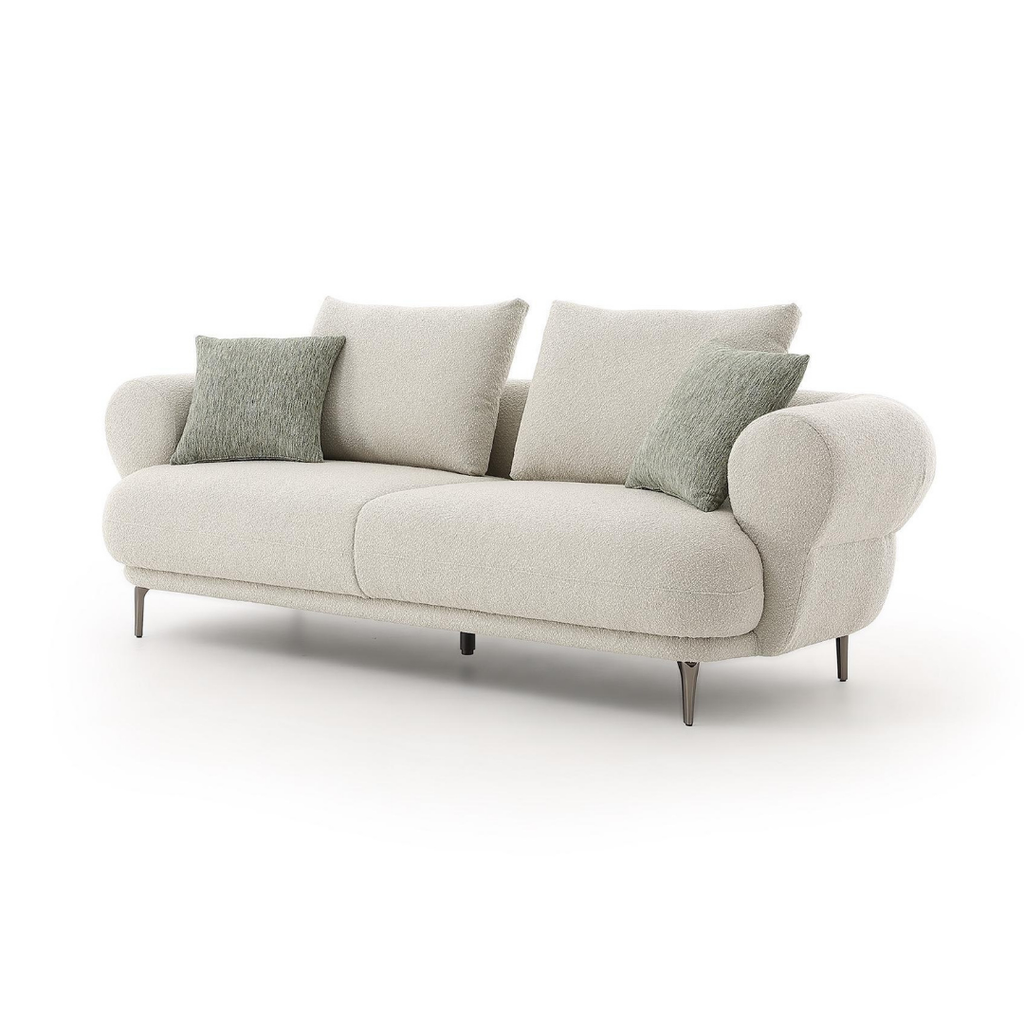 Amabilia Boucle Fabric Sofa