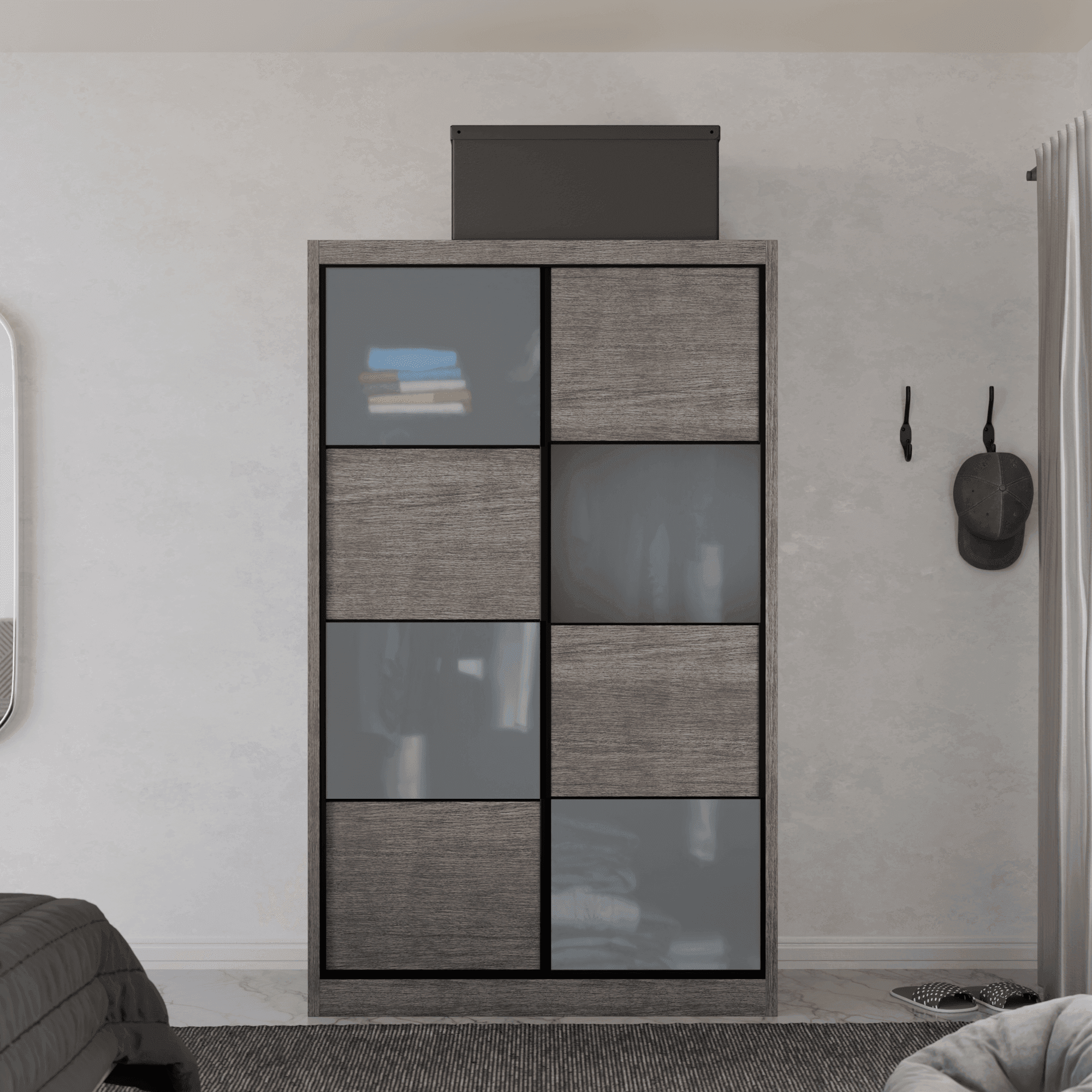 Angelina Modular Wardrobe (Frosted Glass)