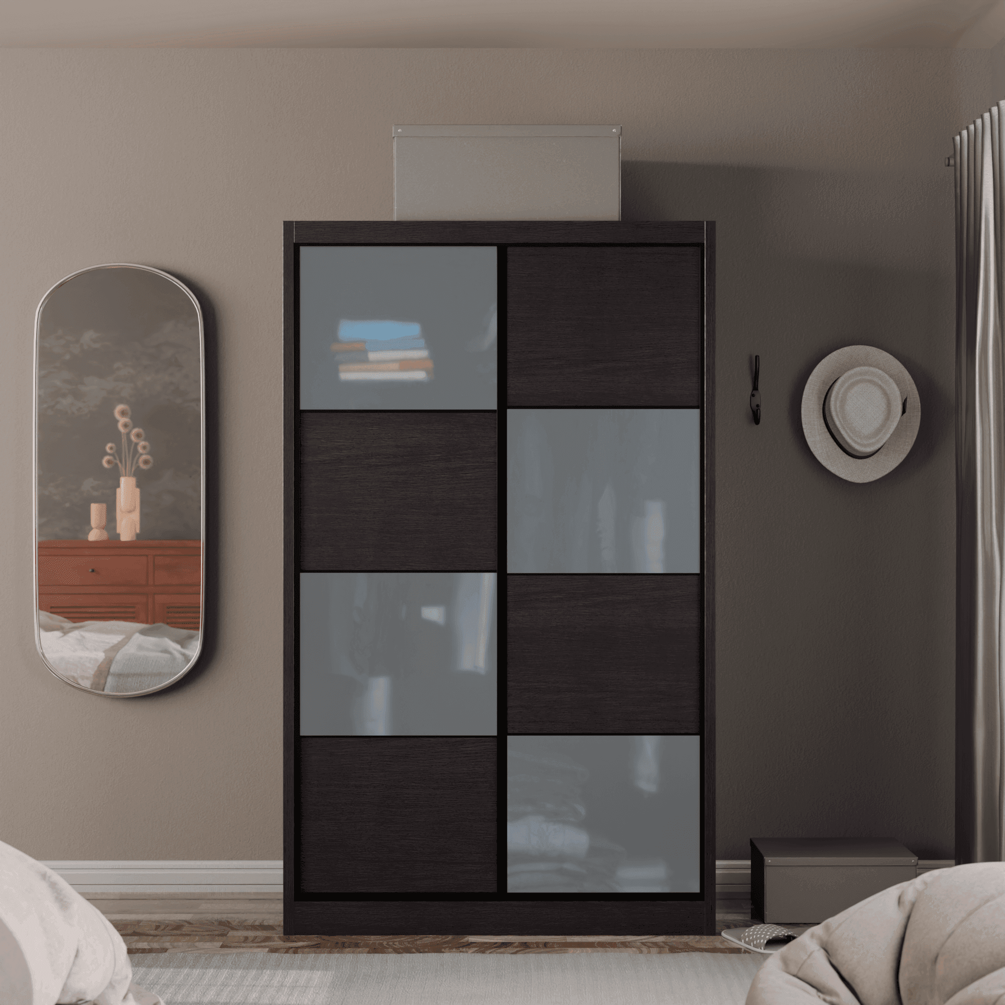 Angelina Modular Wardrobe (Frosted Glass)