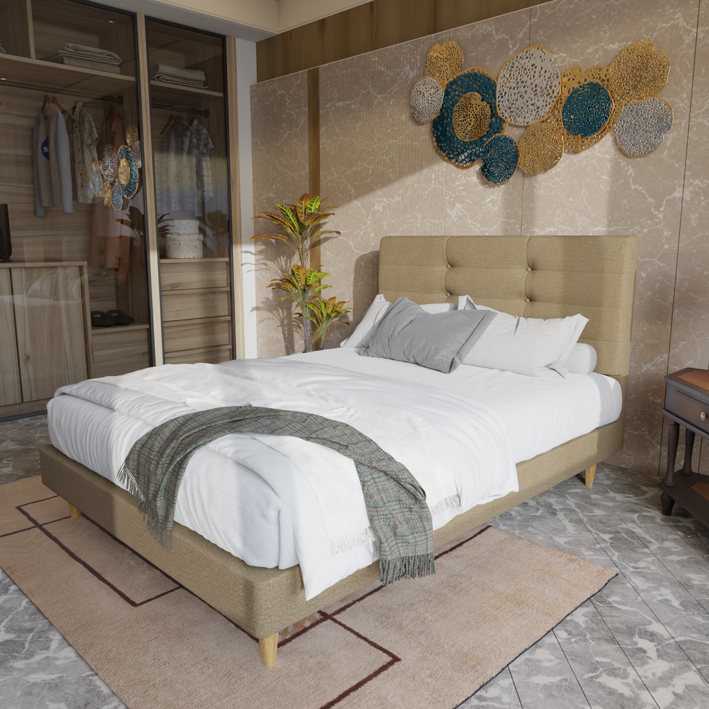 Arlen Fabric Bed Frame (Water Repellent)