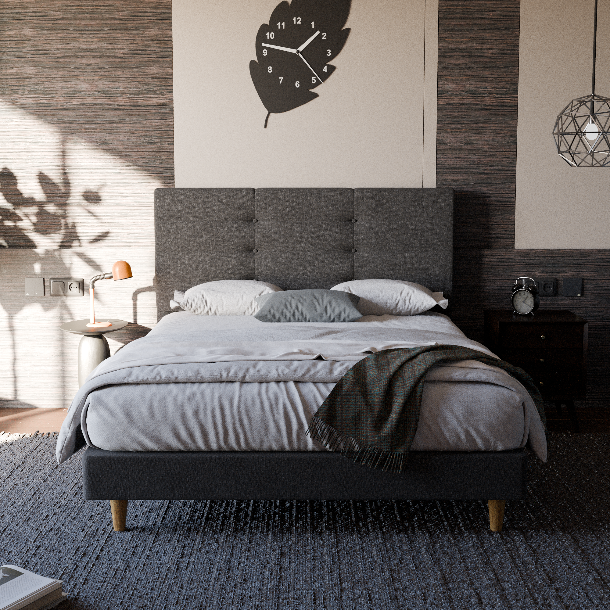 Arlen Fabric Bed Frame (Water Repellent)
