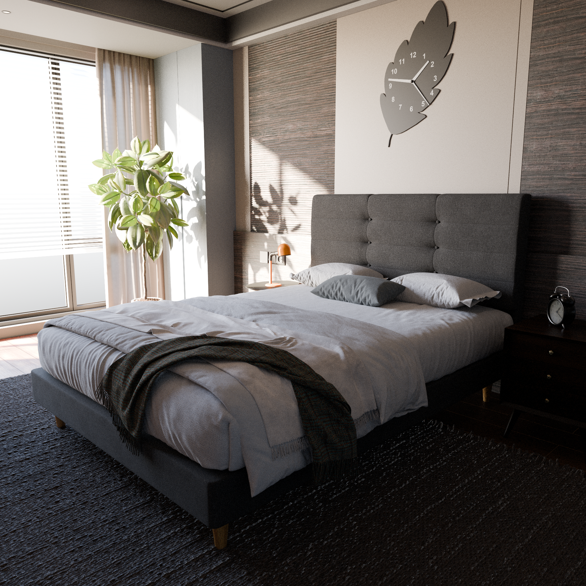 Arlen Fabric Bed Frame (Water Repellent)